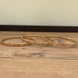 Gold Bangles (Can be purchased separately)